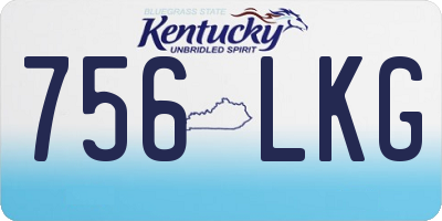 KY license plate 756LKG