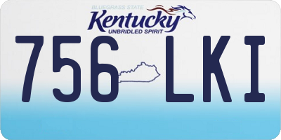 KY license plate 756LKI