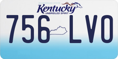 KY license plate 756LVO