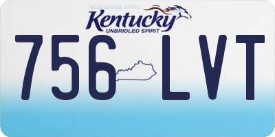 KY license plate 756LVT