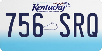 KY license plate 756SRQ