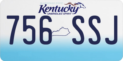 KY license plate 756SSJ