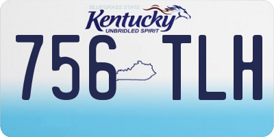 KY license plate 756TLH