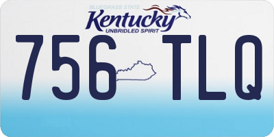 KY license plate 756TLQ