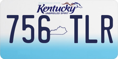 KY license plate 756TLR