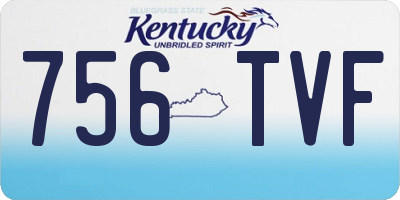 KY license plate 756TVF