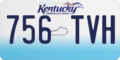 KY license plate 756TVH