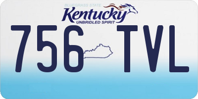KY license plate 756TVL