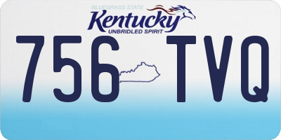 KY license plate 756TVQ