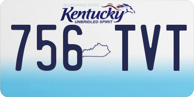 KY license plate 756TVT