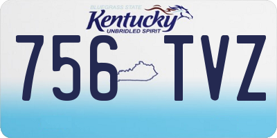 KY license plate 756TVZ