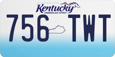 KY license plate 756TWT