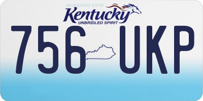 KY license plate 756UKP