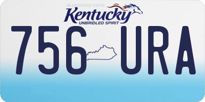 KY license plate 756URA