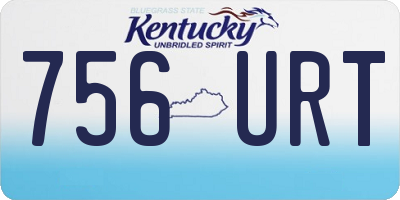 KY license plate 756URT