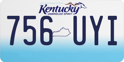 KY license plate 756UYI