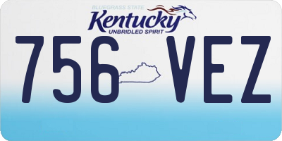 KY license plate 756VEZ