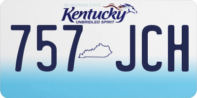 KY license plate 757JCH