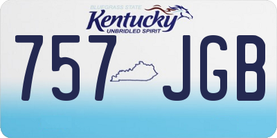 KY license plate 757JGB