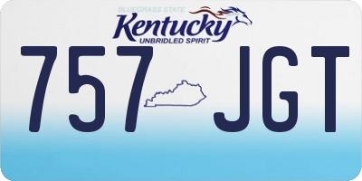 KY license plate 757JGT