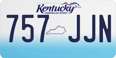 KY license plate 757JJN