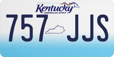 KY license plate 757JJS