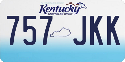 KY license plate 757JKK