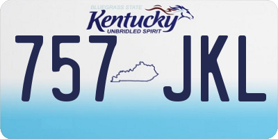 KY license plate 757JKL