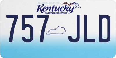 KY license plate 757JLD