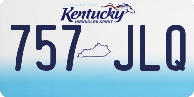 KY license plate 757JLQ