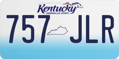 KY license plate 757JLR