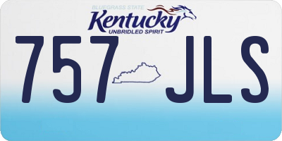 KY license plate 757JLS
