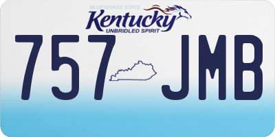 KY license plate 757JMB