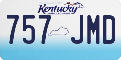 KY license plate 757JMD