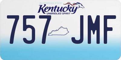 KY license plate 757JMF