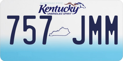 KY license plate 757JMM