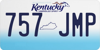 KY license plate 757JMP