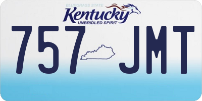 KY license plate 757JMT