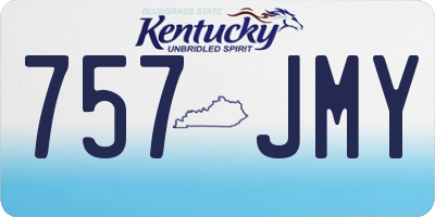 KY license plate 757JMY