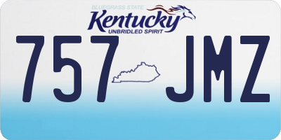 KY license plate 757JMZ