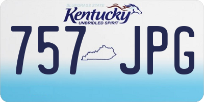 KY license plate 757JPG