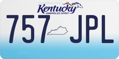 KY license plate 757JPL