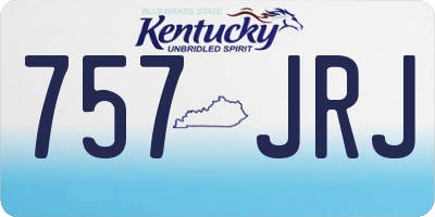 KY license plate 757JRJ