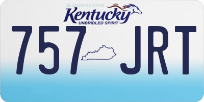 KY license plate 757JRT
