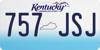 KY license plate 757JSJ