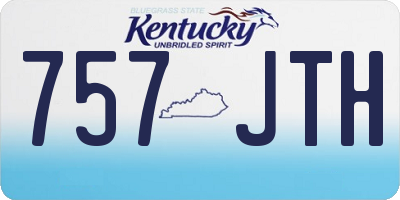 KY license plate 757JTH