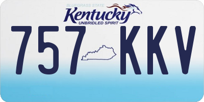 KY license plate 757KKV