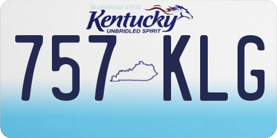 KY license plate 757KLG