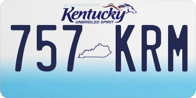 KY license plate 757KRM