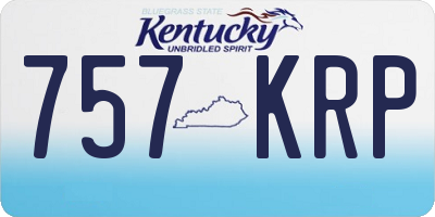 KY license plate 757KRP